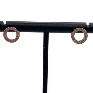 Sparkle stud circle earring New